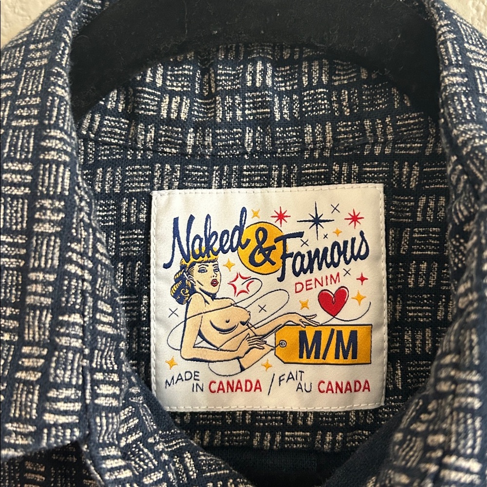 Naked & Famous Kimono Print Short-Sleeve Button-Down - Picture 2 of 3